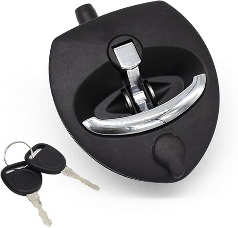Truck Trailer Toolbox Lock T Handle Compression Boat Container Paddle Chrome Latch 1Pcs(A7897-1170 Black Handle) in Saudi Arabia