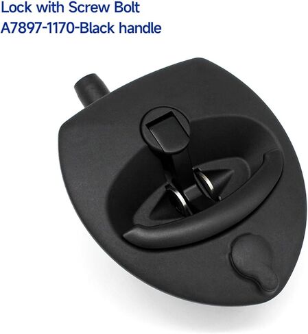 Truck Trailer Toolbox Lock T Handle Compression Boat Container Paddle Chrome Latch 1Pcs(A7897-1170 Black Handle) in Saudi Arabia