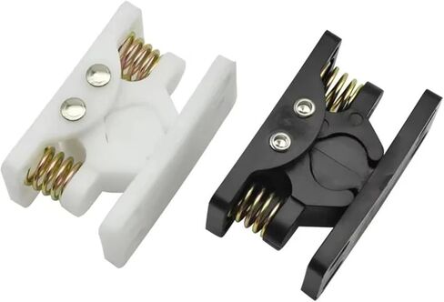 XK818 Heavy Spring Buckle Door Large Impact Lock Press to Close Pull Open Latch 1Pcs(XK818 Plastic White) in Kuwait