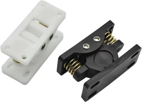 XK818 Heavy Spring Buckle Door Large Impact Lock Press to Close Pull Open Latch 1Pcs(XK818 Plastic White) in Kuwait