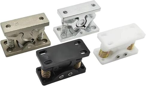 XK818 Heavy Spring Buckle Door Large Impact Lock Press to Close Pull Open Latch 1Pcs(XK818 Plastic White) in Kuwait