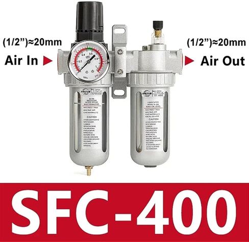 SFC400 1/2 SFC300 SFC200 1/4 ضاغط الهواء مرشح منظم زيت فاصل مياه الفاصلة. in Saudi Arabia