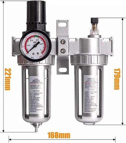 SFC400 1/2 SFC300 3/8 SFC200 1/4 Air Filter Pneumatic Parts Regulator Oil Water Separator Trap Regulator Valve for Compressor(SFC-300) in Saudi Arabia