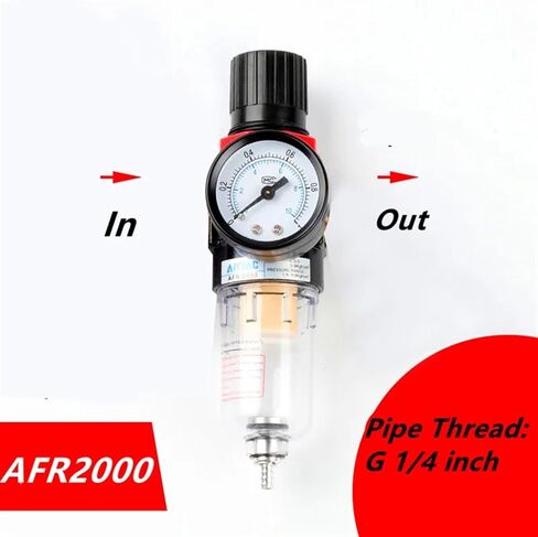 AFR-2000 Pneumatic Filter Air Treatment Unit Pressure Regulator Compressor Reducing Valve Oil Water Separation AFR2000 Gauge in Saudi Arabia