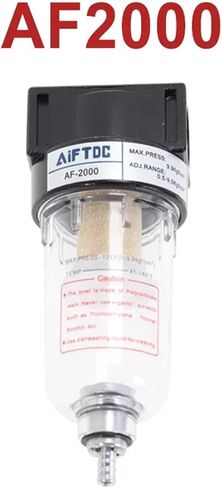 AF2000 Pneumatic Parts Air Filter Accessory Source Treatment Unit for Compressor Oil Water Separation(AF w (BT10-02x2),1 Sets) in Saudi Arabia
