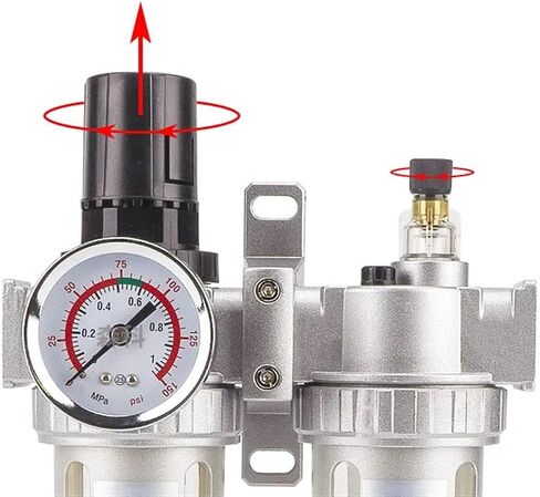 SFC400 1/2 SFC300 SFC200 1/4 Air Compressor Filter Regulator Oil Water Separator Trap Regulator Valve Pneumatic Parts(SFR,200) in Saudi Arabia