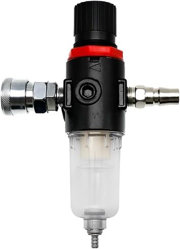 1pc AFR-2000 Pneumatic Filter Air Treatment Unit Pressure Regulator Compressor Reducing Valve Oil Water Separation AFR2000 Gauge(AFR-2000 w PC6) in Saudi Arabia