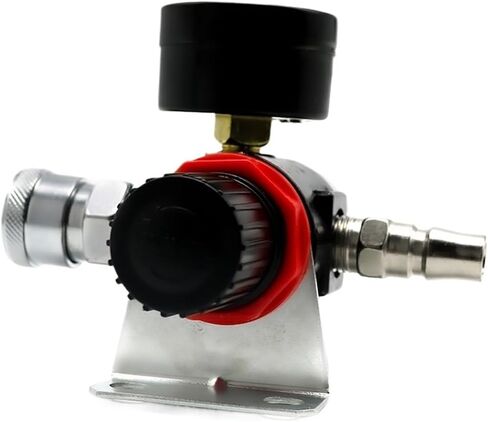 1pc AFR-2000 Pneumatic Filter Air Treatment Unit Pressure Regulator Compressor Reducing Valve Oil Water Separation AFR2000 Gauge(AFR-2000 w PC6) in Saudi Arabia