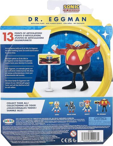 Sonic the Hedgehog 4 بوصة ، الشكل الكلاسيكي Eggman مع لعبة لوحة الهدف القابلة للتحصيل in Saudi Arabia