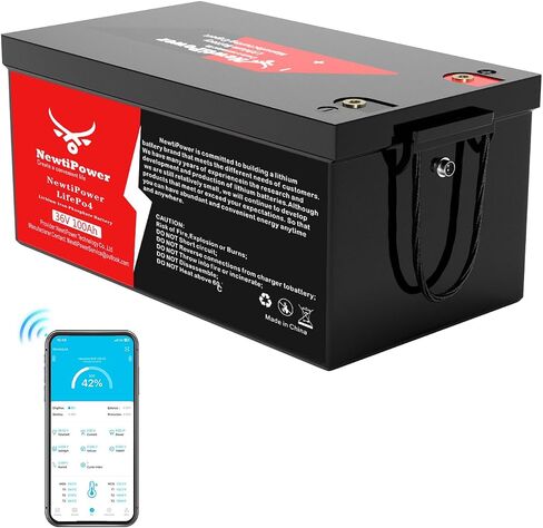 36V 135AH GOLF CART LITHIUM LIFEPO4 بطارية مع شاحن و 200A BMS من الدرجة A DEERTERY BATTERABLE ، 10000+ دورة ، مثالية لعربة الجولف ، وتطبيقات الشبكة (36V 135AH-GC) in Kuwait