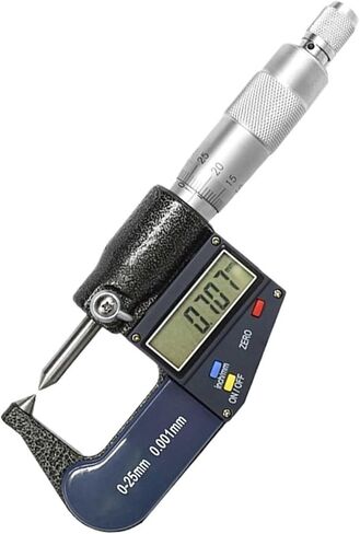 Measuring Tools 0-25mm 0.001mm Digital Double Point Outside Micrometer Tip micrometers(Double Tip 30degree) in Kuwait