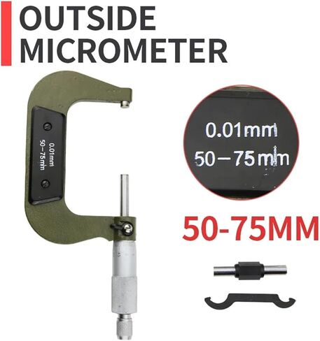 External Micrometer Set Outside Micrometer Meter Micrometers Measuring Tools Micrometric Gauges(0-25mm Outside) in Kuwait