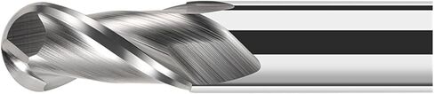 Ball End Mill HRC55 2 Flute DLC Aluminum Cutter Tools R0.5 6mm Carbide CNC Milling for Aluminum, Copper and Acrylic Router Bit(PAINTCOAT_R1X4X50) in Saudi Arabia