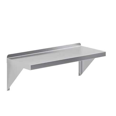 Amgood 12 "عرض × 30" طول | رف الجدار الفولاذ المقاوم للصدأ | حافة مربعة | رفوف المعادن | الخدمة الثقيلة | الصف التجاري | جدار جدار | NSF معتمد in Saudi Arabia