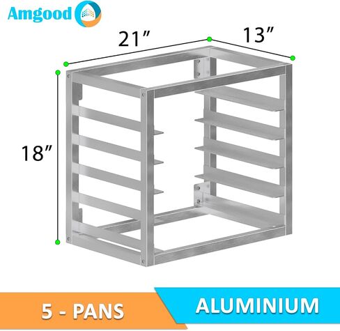 AmGood Wall Mounted Sheet Bun Pan Rack 21" x 13" x 18" | Aluminium | NSF in Saudi Arabia