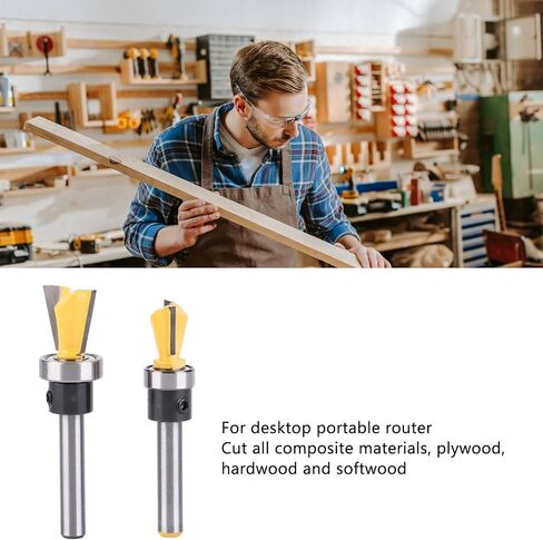 Dovetail Bit Router Cutter Set High Strength Metal Smooth Cutting Tool for Woodworking 1/4in Shank in Saudi Arabia