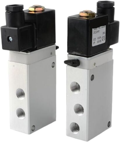 1PCS 802/263 Series 1/4 1/2 صمام الملف اللولبي الصمام الهوائي DC24V AC220V صمام ثلاثيان (2637050M G1-2 2-5Way ، AC110V) in Kuwait