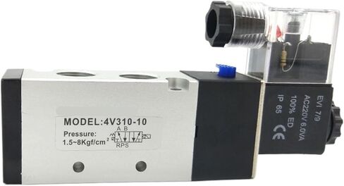 1PCS 4V310 4V320 4V330 air solenoid valve G1/4 G3/8 solenoid valve type pneumatic valve(4V330C-10G3-8 3-5Way-01,AC110V) in Saudi Arabia