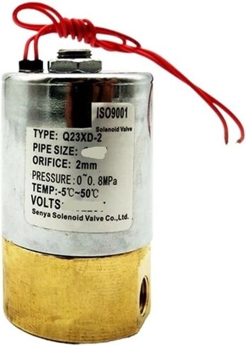1PCS Q22XD/Q23XD BRASS VALVE G1/4 G1/8 2/2 3/2-WAY-WOWNED صمام الملف اللولبي المباشر في اتجاهين DC24V 1220V 110V (Q23XD 06 G1-8 3-2WAY ، DC12V_CR704) in Saudi Arabia