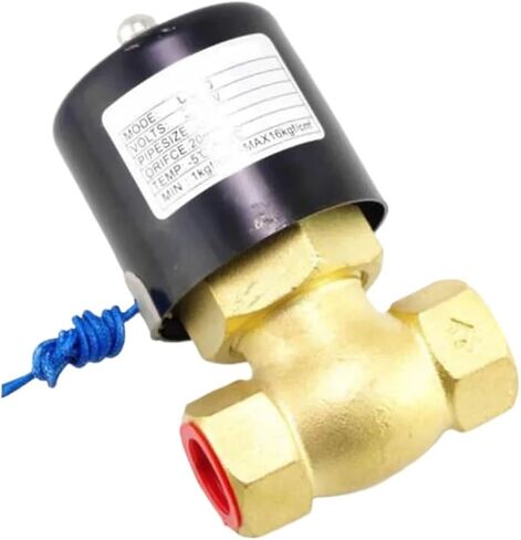 1PCS over-temperature DN32 1-1/4-inch water solenoid valve normally closed PTFE oil seal, 110V 220V 12V 24V(120VAC) in Saudi Arabia