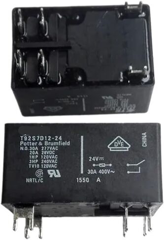 Relay T92S7D12-12 T92S7D12-24 T92P7D12-12 T92P7D12-24 T92P7D22-12 T92P7D22-24 12VDC 24VDC 30A 6PIN 1Pcs (Size : T92S7D12-24) in Saudi Arabia