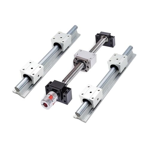 Double nut Ball Screw Control Machine BKBF12+Ball Screw SFU1610+DSG16H+Coupling D25L30+HM12-57 Motor Base+SBR16 +4PC SBR16UU Slider(350mm) in Kuwait