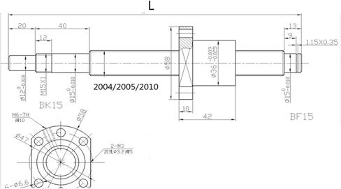 Metal Ball Screw nut SFU2005 Ballscrew 200mm-1000mm Processing Mode Ballnut Ball Screw RM 2005 End Machined for BK15 BF15(750mm) in Saudi Arabia