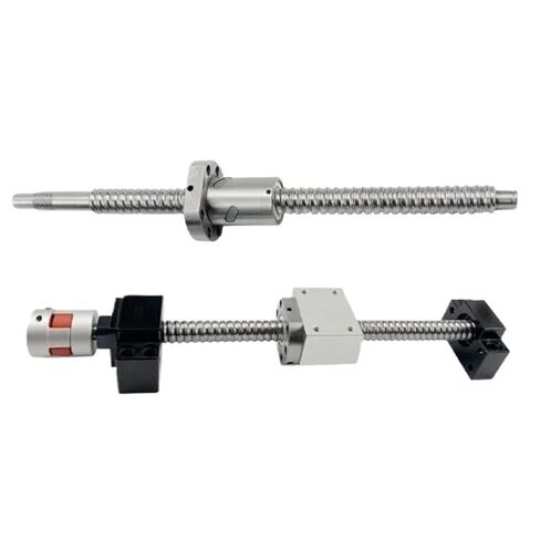 Double nut Ball Screw Control Machine 300 350 400 To1000mm C7 End Machined BKBF20 End Support Coupling Accessories Ball Screw SFU2510 Set(350mm) in Kuwait