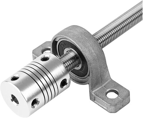 Metal Ball Screw nut T8 Horizontal Rod Or Vertical Screw Rod Pitch 2mm Lead 2mm Length 100mm-600mm(100mm) in Saudi Arabia