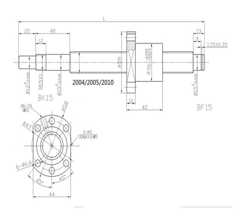 Metal Ball Screw nut SFU2005 Ballscrew 400mm-1500mm Ballnut Ball Screw RM 2005 End Machined(D25L30 6.35x12MM) in Saudi Arabia