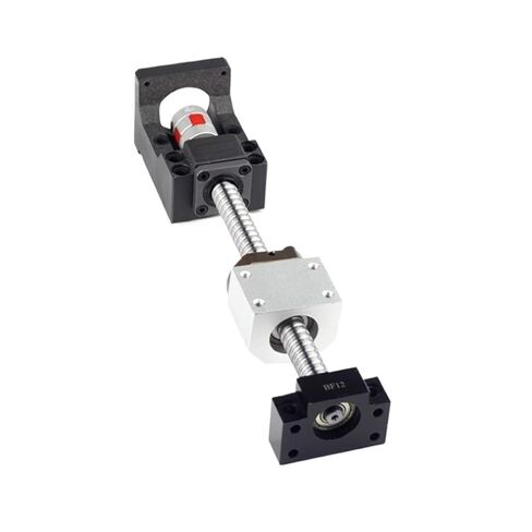 كرة مكافحة الكرة مزدوجة الجوز الجوز المسمار برغي الكرة SFU2505 L = 150mm-1000mm+HM20-110 الحديد الزهر NEMA42 C5+اقتران البرقوق XB40*65+DSG25H (400 مم) in Kuwait