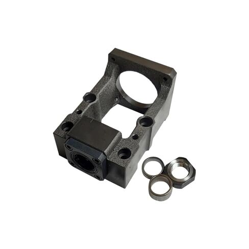 كرة مكافحة الكرة مزدوجة الجوز الجوز المسمار برغي الكرة SFU2505 L = 150mm-1000mm+HM20-110 الحديد الزهر NEMA42 C5+اقتران البرقوق XB40*65+DSG25H (400 مم) in Kuwait