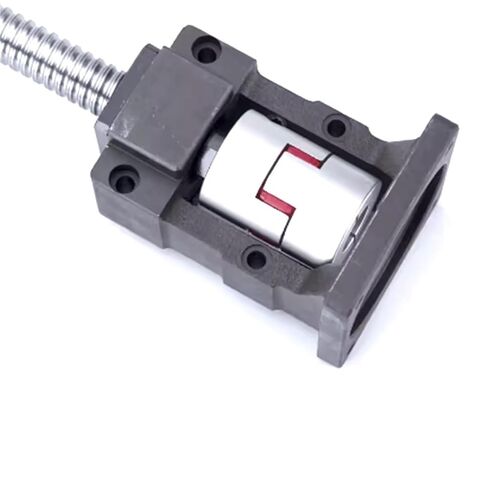 كرة مكافحة الكرة مزدوجة الجوز الجوز المسمار برغي الكرة SFU2505 L = 150mm-1000mm+HM20-110 الحديد الزهر NEMA42 C5+اقتران البرقوق XB40*65+DSG25H (400 مم) in Kuwait