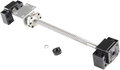 برغي الكرة المعدنية Nut SFU1204 end Machine Ball Screw RM1204 الطول 250 مم-900 مم شفة واحدة blnut BF/BK10 + Ballnut Housing (600mm) in Saudi Arabia