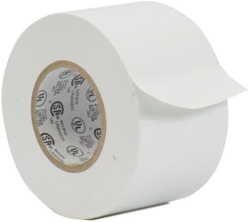 MAT Professional Grade Wide Electrical Tape White - 1.5 inch × 66 قدمًا. UL/CSA مدرجة - مقاومة للماء ، مثبطات اللهب ، ومواد لاصقة مطاطية قوية للاستخدام في ما لا يزيد عن 600 فولت و 176F in Kuwait