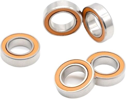 2PCS محامل بكرة الصيد SMR148 2RS CB ABEC7 8 * 14 * 4 مم كرة خزفية من الفولاذ المقاوم للصدأ تحمل SMR148-2RS in Kuwait