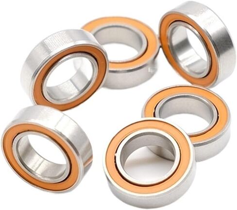 2PCS محامل بكرة الصيد SMR148 2RS CB ABEC7 8 * 14 * 4 مم كرة خزفية من الفولاذ المقاوم للصدأ تحمل SMR148-2RS in Kuwait