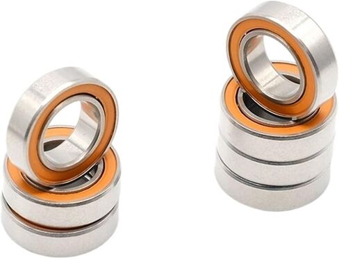 2PCS محامل بكرة الصيد SMR148 2RS CB ABEC7 8 * 14 * 4 مم كرة خزفية من الفولاذ المقاوم للصدأ تحمل SMR148-2RS in Kuwait