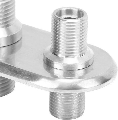 Kimiss AC Bulkhead Fitting ، سيارة 2 - مكيفات الهواء المكيف الحاجز الموصل العالمي تعديل AC Bulkhead للكمال الساخن ، مركبات الأداء (الفضة) in Saudi Arabia