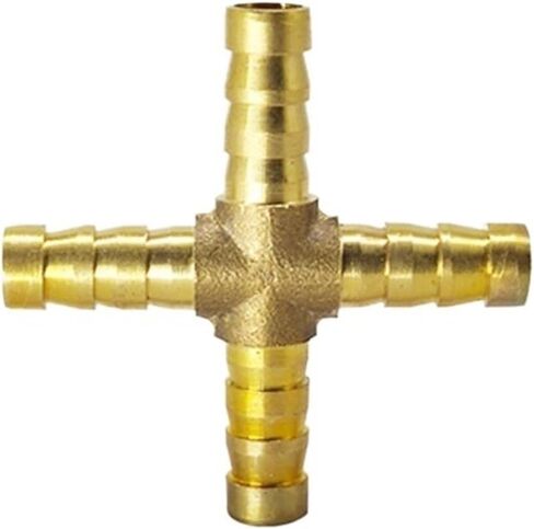 1PCS Brass Barb Pipe Copper Fitting 2 3 4 Way Connector For 4 5mm 6mm 8mm 12mm 16mm 19mm Air Fuel Water Gas Tube Pagoda Hose Fittings(Y-3-way,OD 8 mm) in Saudi Arabia