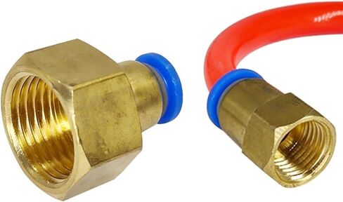 1PCS Air Pipe Fitting PCF 4 6 8 10 12mm Hose Tube 1/8" 1/4" 3/8" 1/2" Female Thread Brass Pneumatic Connector Quick Joint Fitting(PCF10-01) in Saudi Arabia