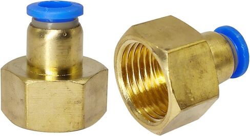 1PCS Air Pipe Fitting PCF 4 6 8 10 12mm Hose Tube 1/8" 1/4" 3/8" 1/2" Female Thread Brass Pneumatic Connector Quick Joint Fitting(PCF10-01) in Saudi Arabia