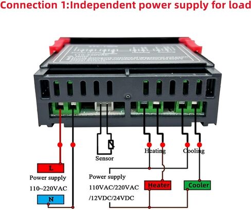 STC-1000 LED Digital Thermostat for Incubator Temperature Controller Thermoregulator Relay Heating Cooling 12V 24V 220V(DC 12V) in Saudi Arabia