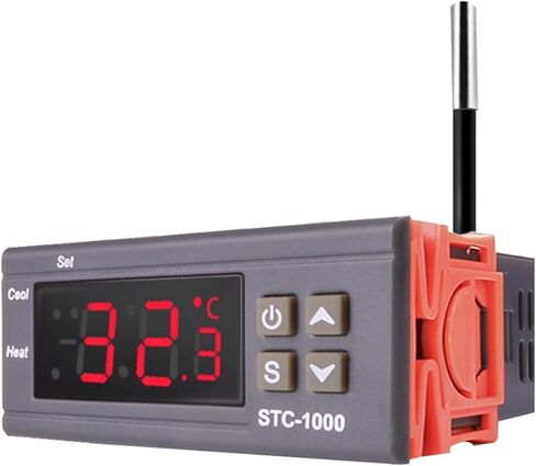وحدة تحكم درجة الحرارة الرقمية STC-1000 220V 12V تحكم ترموستات ترحيل لبرودة حاضنة التدفئة الحرارية (STC-3000 110-220 VAC) in Saudi Arabia