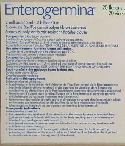 Enterogermina - Made in Italy - 20 Vials (2 Billion) in Saudi Arabia