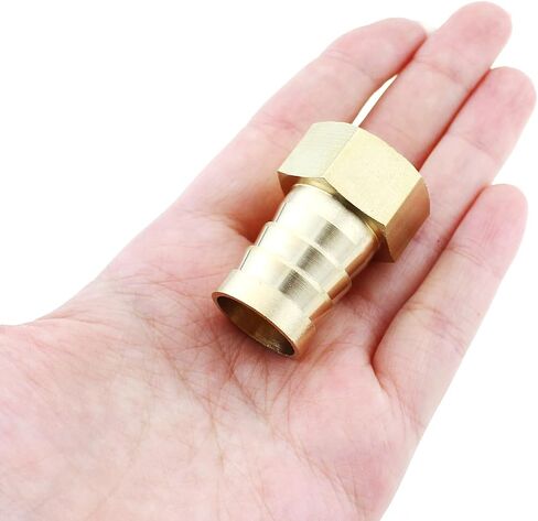 Maxmoral 2PCS Brass Hose Barb Fittings 1/2inch NPT Female to 3/4inch Barb Adapter Connector for Temperature Control Circuits Pneumatic Circuits Coolant Line in Saudi Arabia