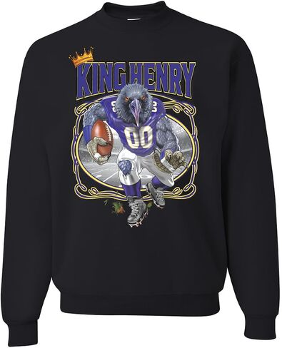Wild Bobby Baltimore Fan | BAL Fantasy Football Sports Unisex Graphic Crewneck Sweatshirt in Saudi Arabia