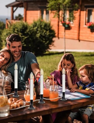 4 حزمة عيد الميلاد شموع نافذة كهربائية ، شموع شموع مع استشعار الغسق إلى الفجر ، قم بتوصيل مصابيح نافذة LED لديكور عطلات الحفلات عيد الميلاد ، قاعدة النيكل in Saudi Arabia