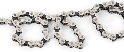 Steel Speed Chargeable Chain Bike Cycling Chain Super Light Weight Strong Rustproof Coating High Speed & Long LastingLong Term Use Compatible Road Mountain 8/9 Chain 21/24/27 Speed in Saudi Arabia