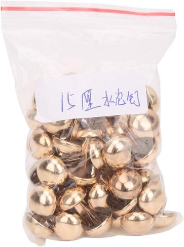 حقيبة برشام ، DIY برشام 50pcs زنك سبيكة 15mm فطر شكل ديي ديكورن لأحذية حقيبة القبعة إكسسوارات (الذهب 15 ملم) in Saudi Arabia
